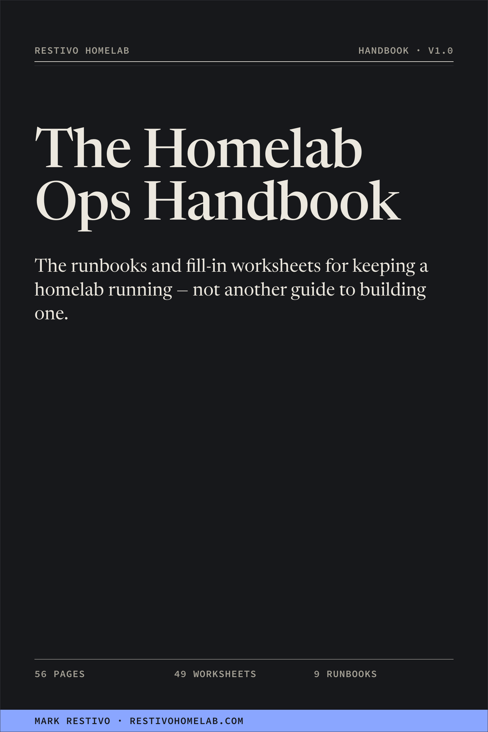 Cover of The Homelab Ops Handbook